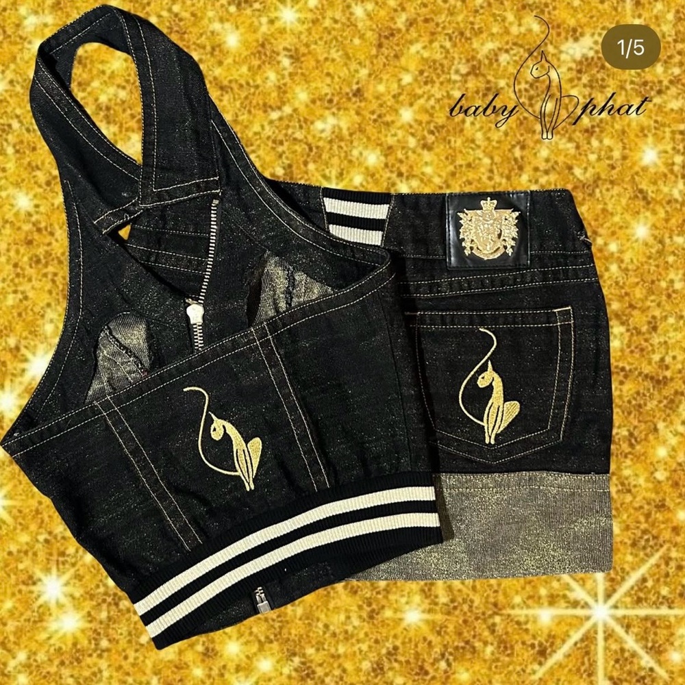 Baby Phat(Denim) Skirt Set